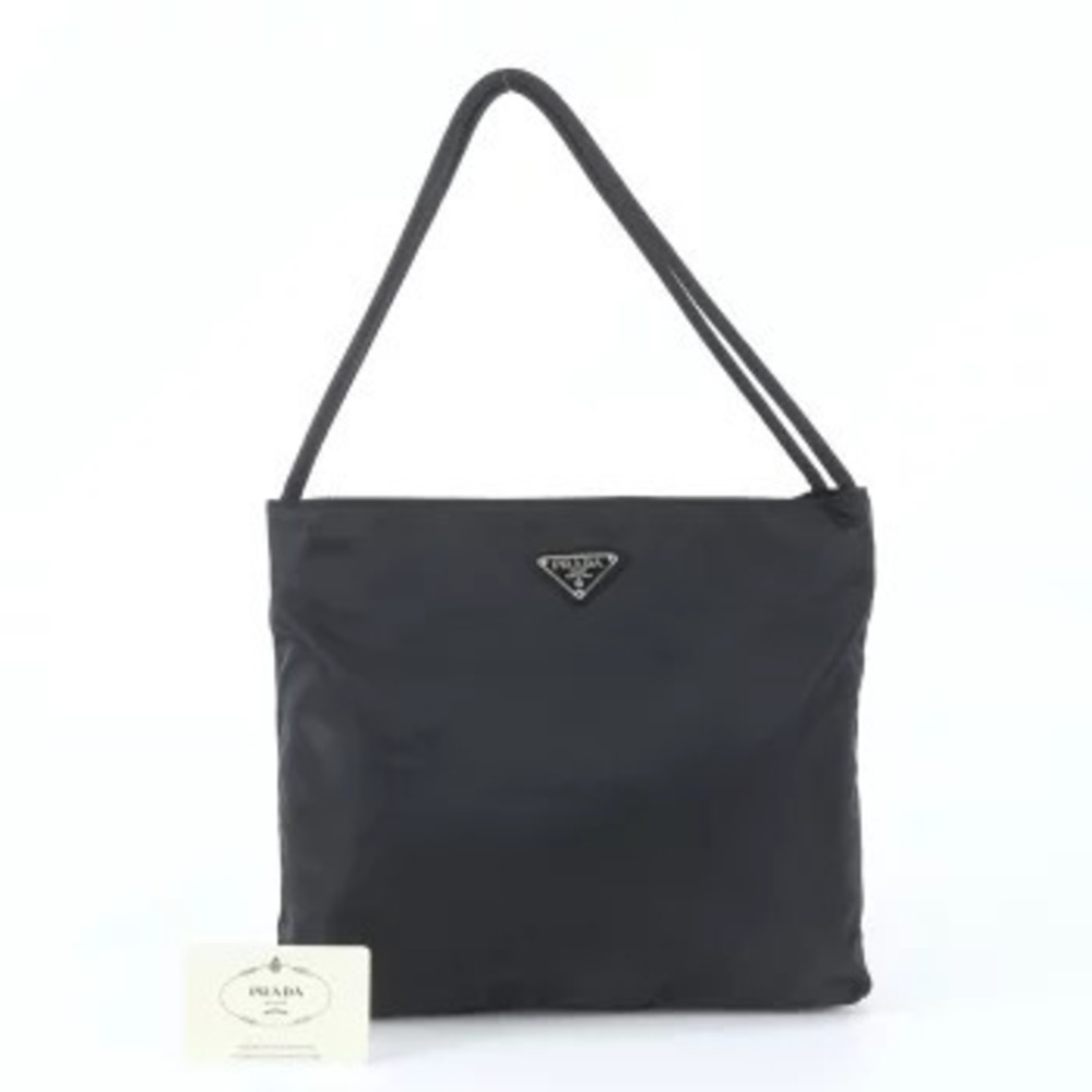 Prada Tessuto Tote Bag Triangle Card Shoulder Bag Blue